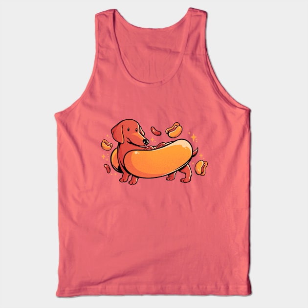 Hot Doggo - Cute Dachshund Dog Gift Tank Top by eduely